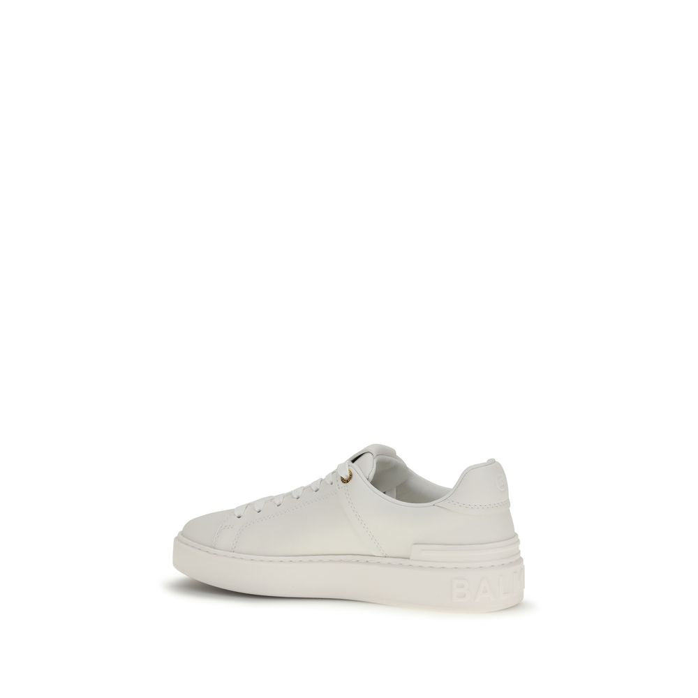 Balmain White 'Court' Sneakers weiss