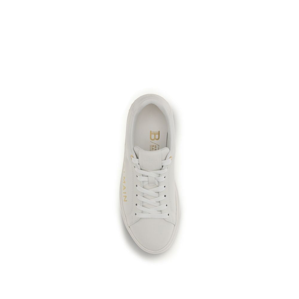 Balmain White 'Court' Sneakers weiss