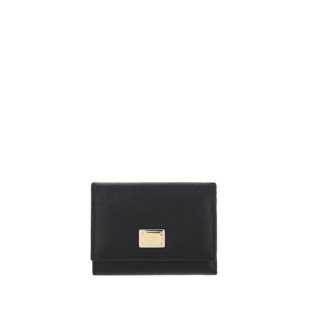 Dolce & Gabbana Black Calf Leather Bos Taurus Wallet Curated Luxury Accessories by Orvyn