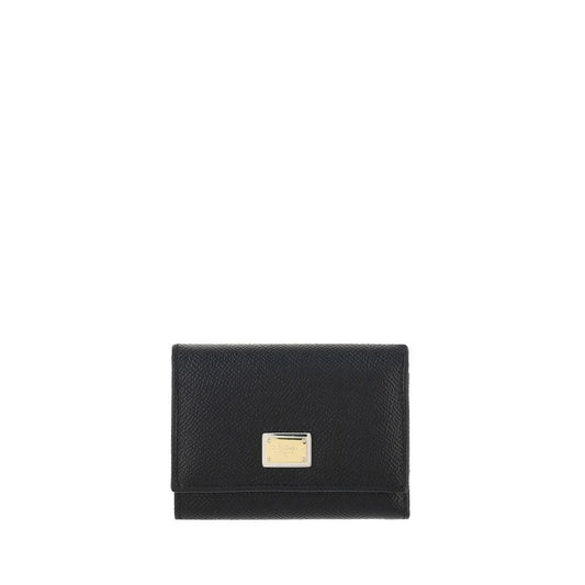 Dolce & Gabbana Black Calf Leather Bos Taurus Wallet Curated Luxury Accessories by Orvyn