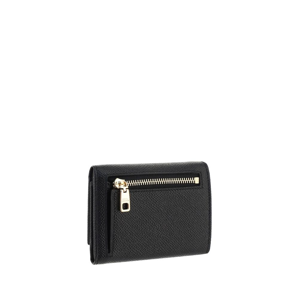 Dolce & Gabbana Black Calf Leather Bos Taurus Wallet Curated Luxury Accessories by Orvyn