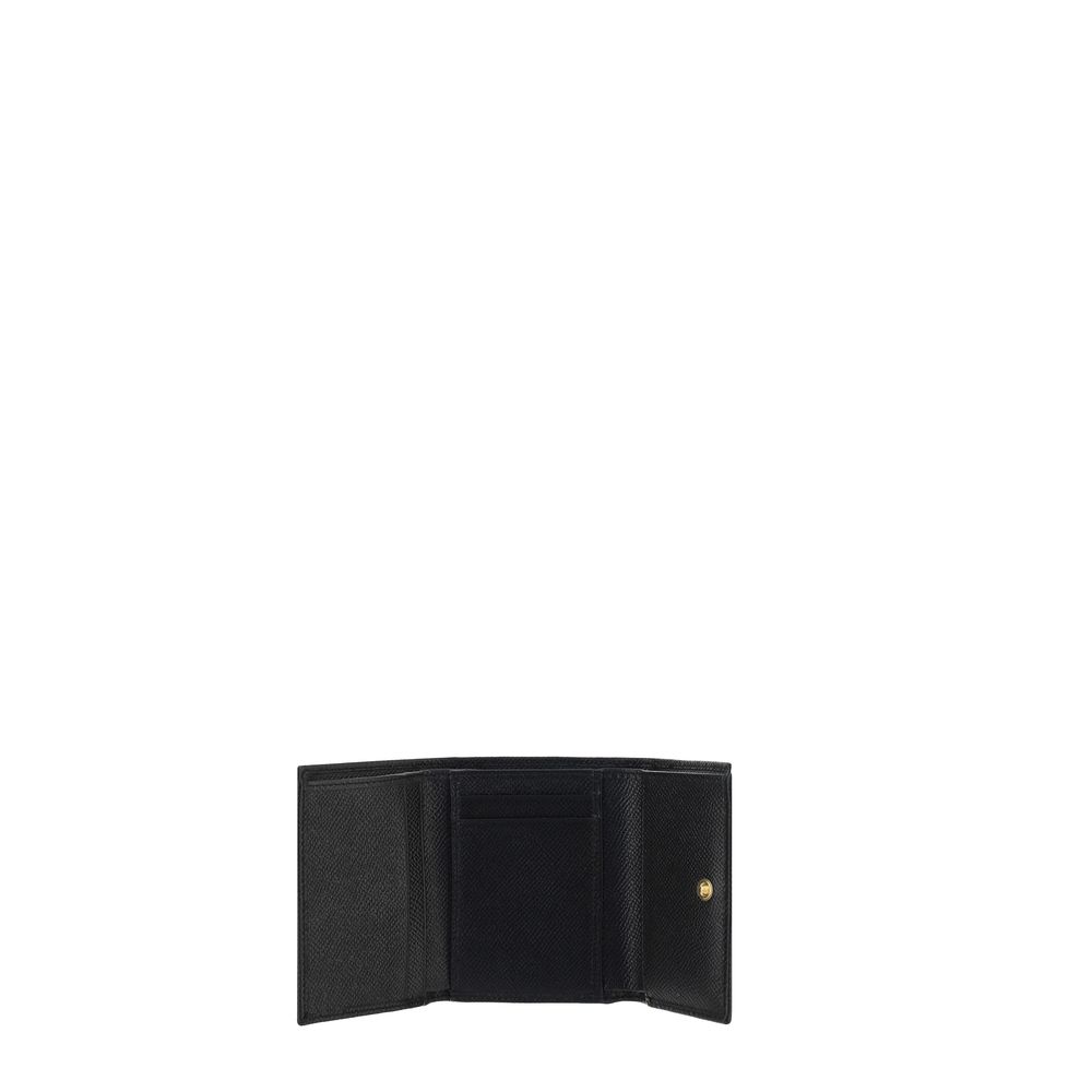 Dolce & Gabbana Black Calf Leather Bos Taurus Wallet Curated Luxury Accessories by Orvyn