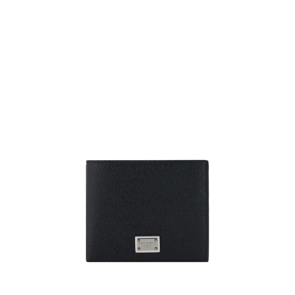Dolce & Gabbana Black Calf Leather Bos Taurus Wallet Curated Luxury Accessories by Orvyn