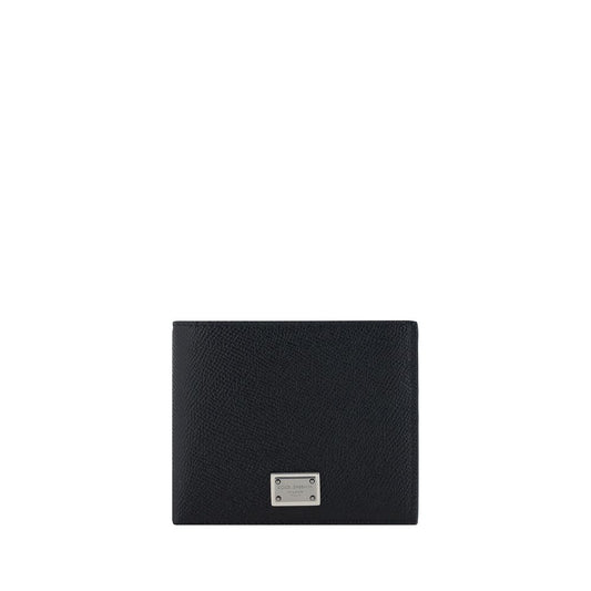 Dolce & Gabbana Black Calf Leather Bos Taurus Wallet Curated Luxury Accessories by Orvyn