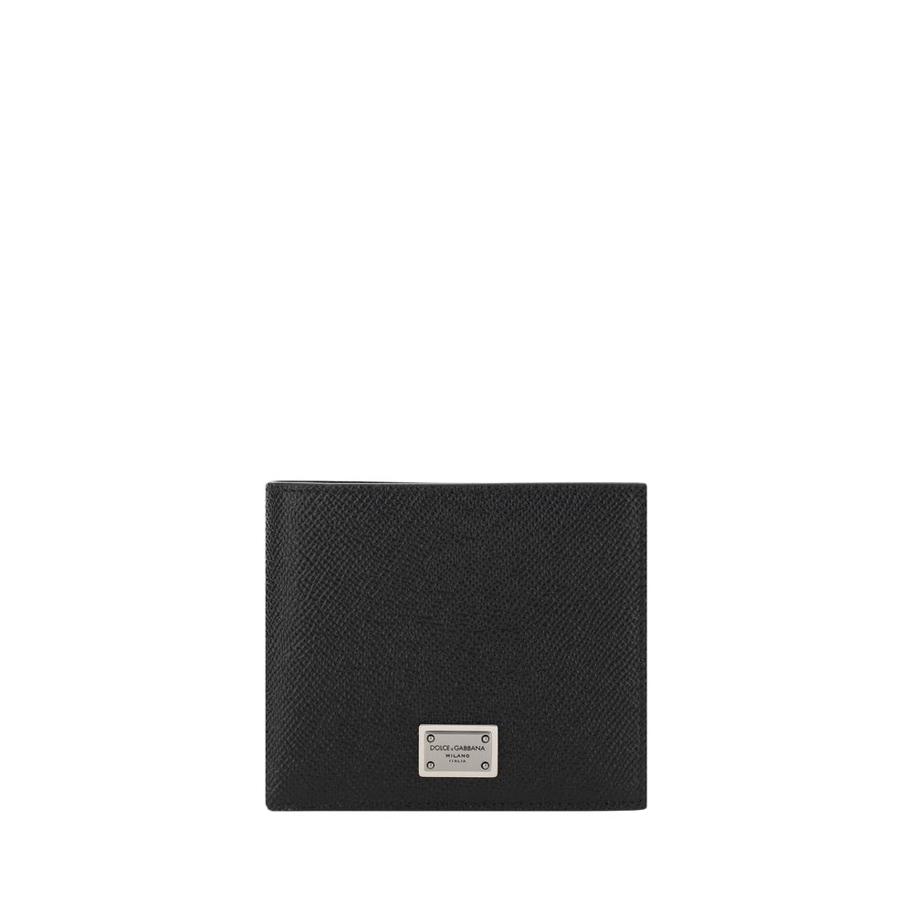Dolce & Gabbana Black Calf Leather Bos Taurus Wallet Curated Luxury Accessories by Orvyn
