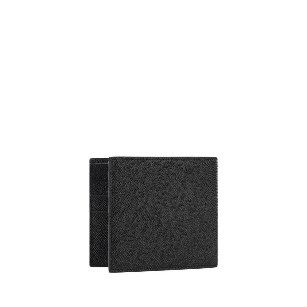Dolce & Gabbana Black Calf Leather Bos Taurus Wallet Curated Luxury Accessories by Orvyn