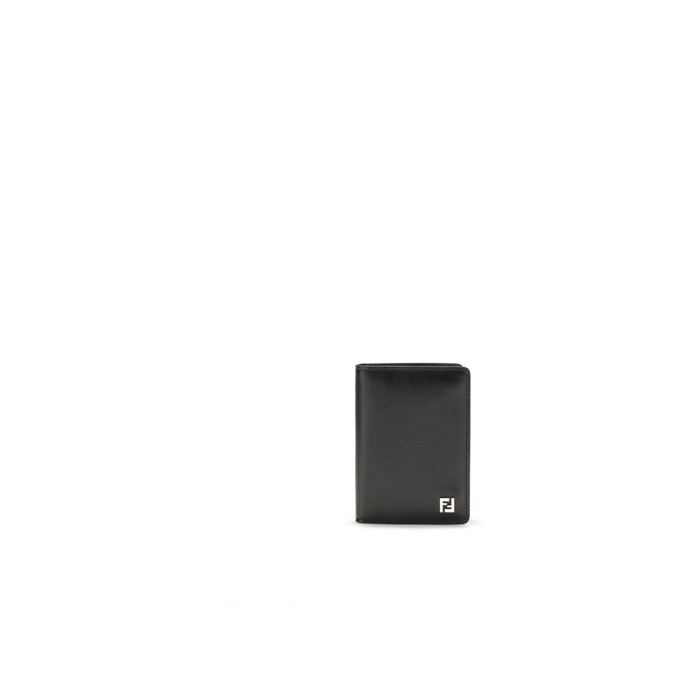 Fendi Black Calf Leather Bos Taurus Wallet Curated Luxury Accessories by Orvyn