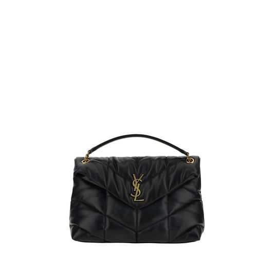 Saint Laurent Black Loulou Medium Leather Shoulder Bag Curated Luxury Accessories by Orvyn
