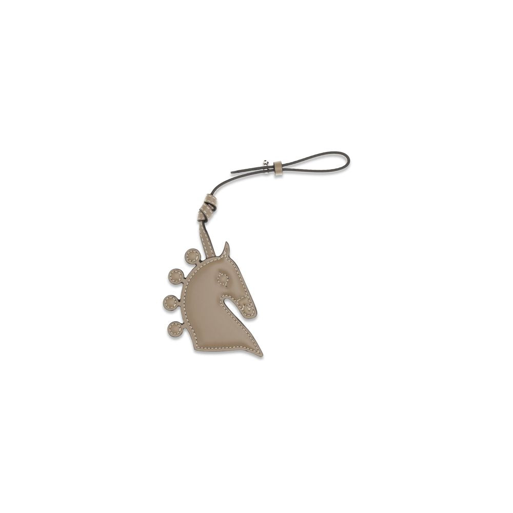 Max Mara Brown Calf Leather Bos Taurus Keychain Curated Luxury Accessories by Orvyn