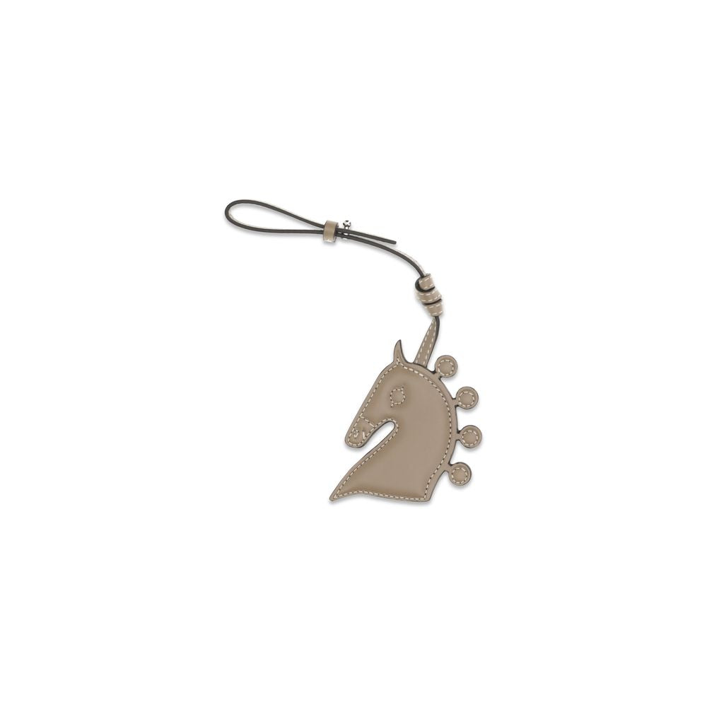 Max Mara Brown Calf Leather Bos Taurus Keychain Curated Luxury Accessories by Orvyn