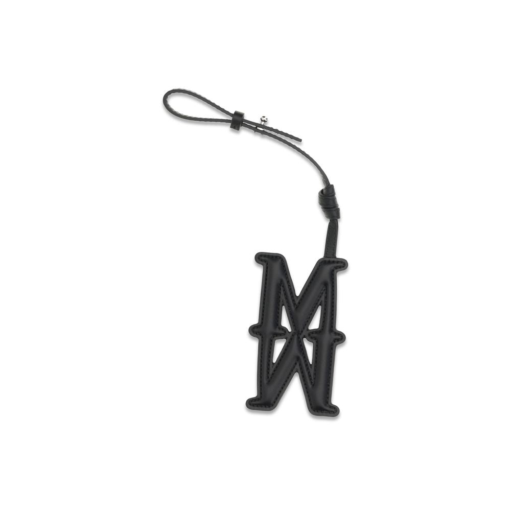Max Mara Black Calf Leather Bos Taurus Keychain Curated Luxury Accessories by Orvyn