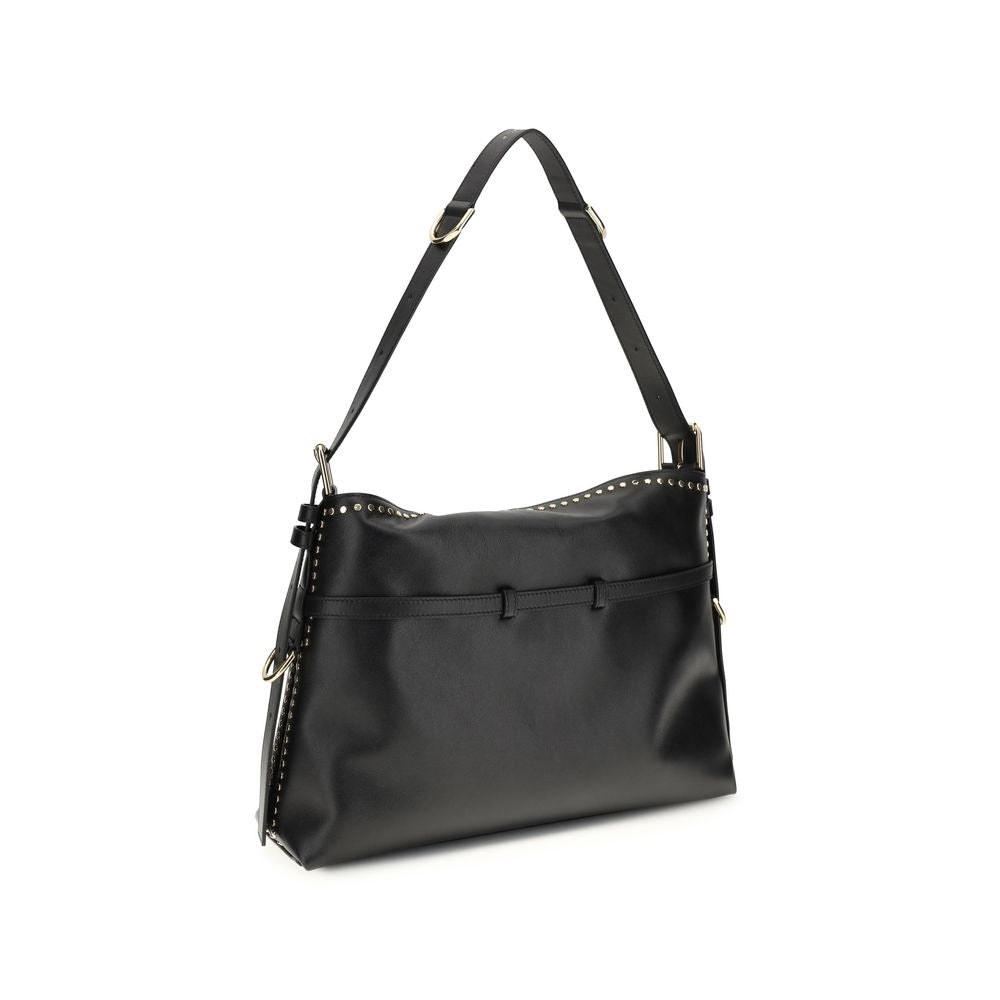 Givenchy Black Large Voyou Shoulder Bag In Shiny Leather Bags schwarz