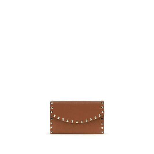 Valentino Garavani Brown Calf Leather Bos Taurus Wallet Curated Luxury Accessories by Orvyn