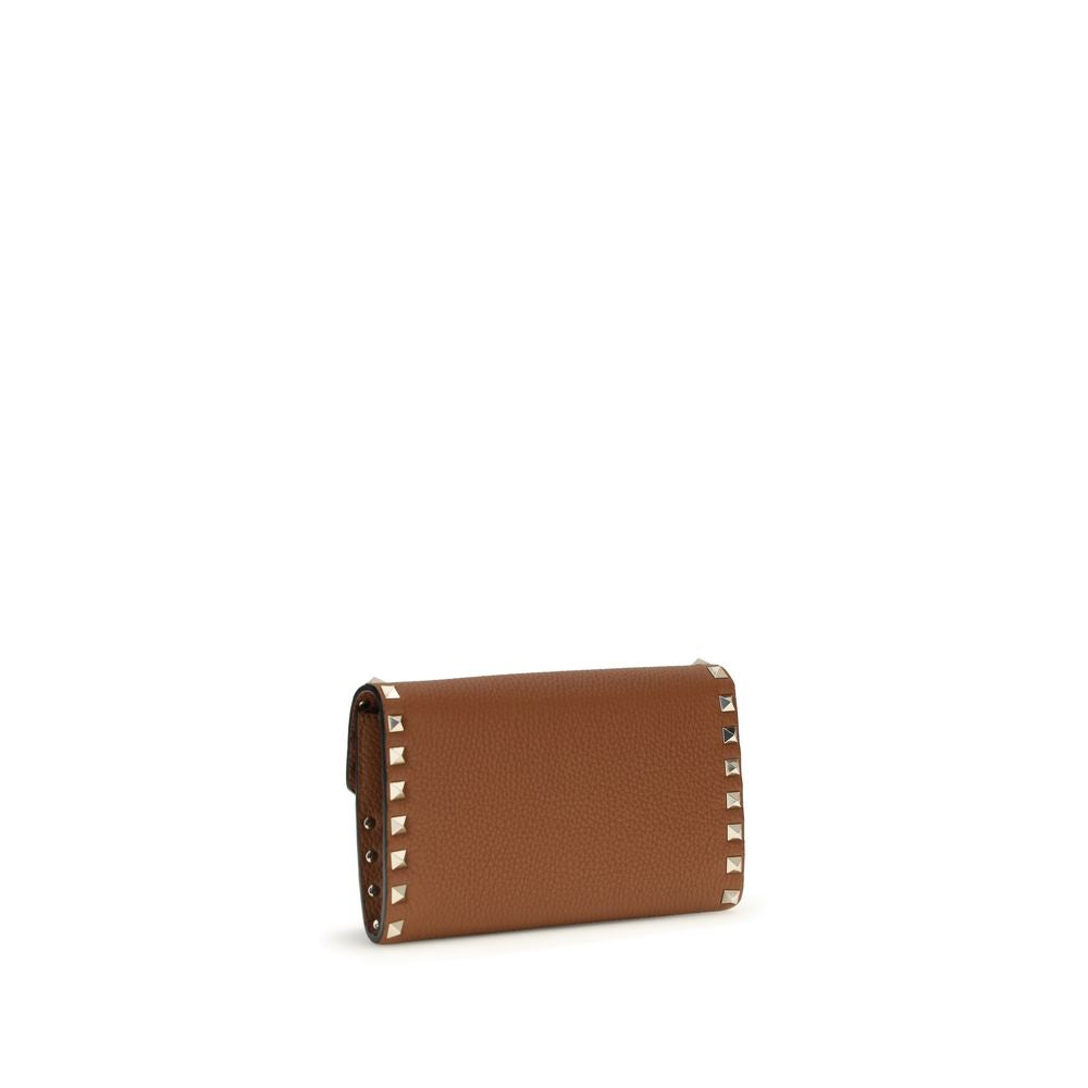 Valentino Garavani Brown Calf Leather Bos Taurus Wallet Curated Luxury Accessories by Orvyn