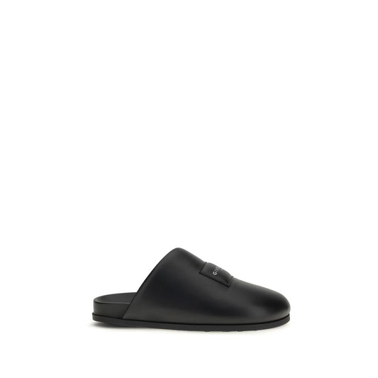Givenchy Black Calf Leather Bos Taurus Mules Curated Luxury Accessories by Orvyn