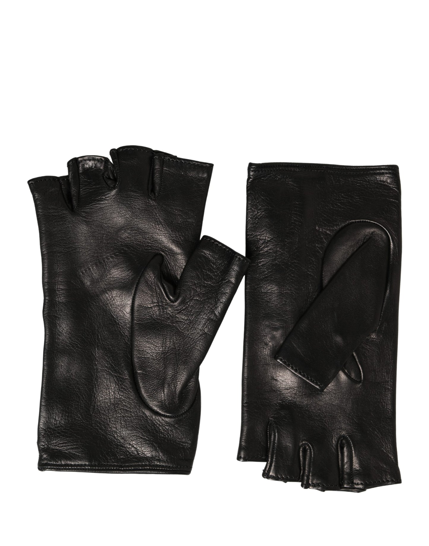 Dolce & Gabbana Women Black Embellished Wrist Length Mitten Gloves Curated Luxury Accessories by Orvyn