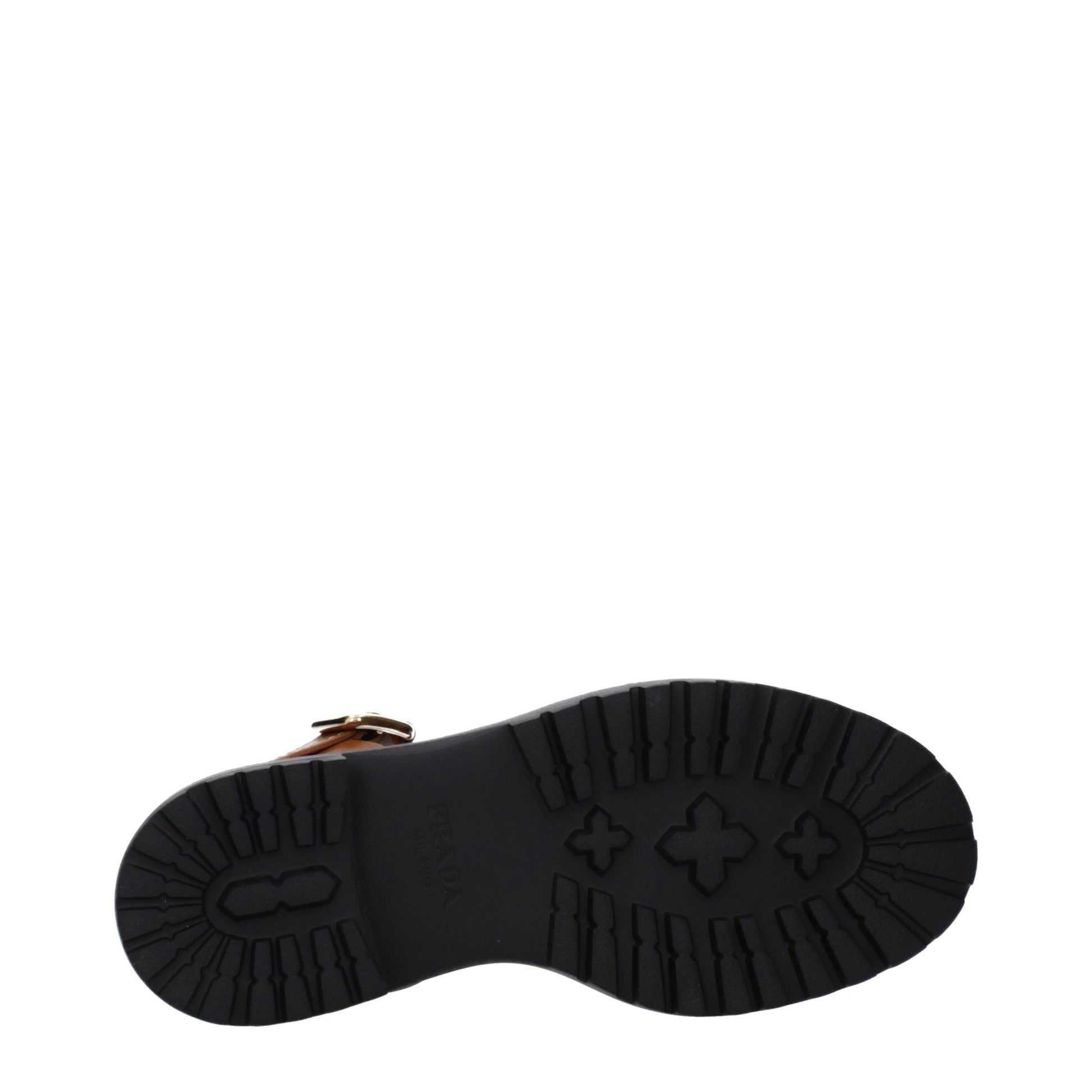 Prada Brown Leather Platform Sandals Curated Luxury Accessories by Orvyn
