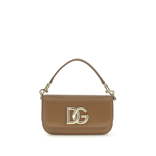 Dolce & Gabbana Brown Calf Leather Bos Taurus Handbag Curated Luxury Accessories by Orvyn