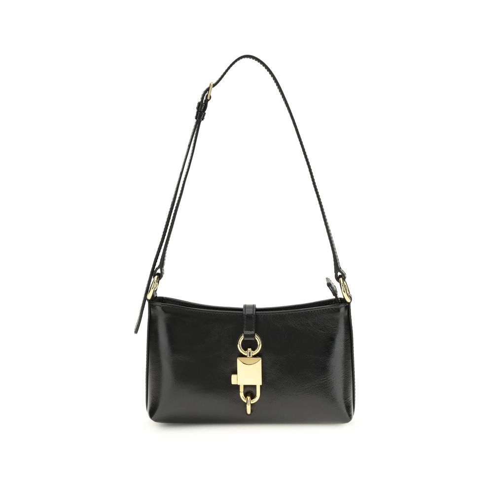 Dolce & Gabbana Black Calf Leather Bos Taurus Shoulder Bag Curated Luxury Accessories by Orvyn
