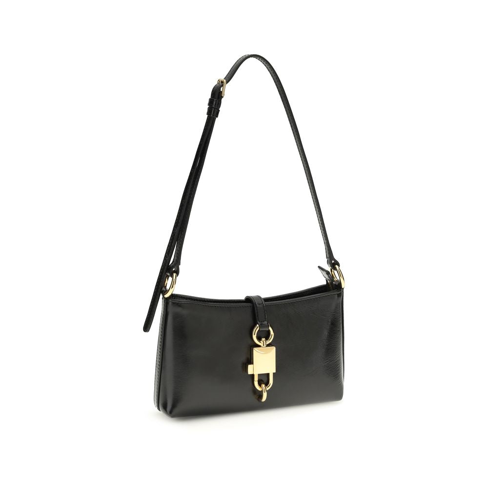 Dolce & Gabbana Black Calf Leather Bos Taurus Shoulder Bag Curated Luxury Accessories by Orvyn