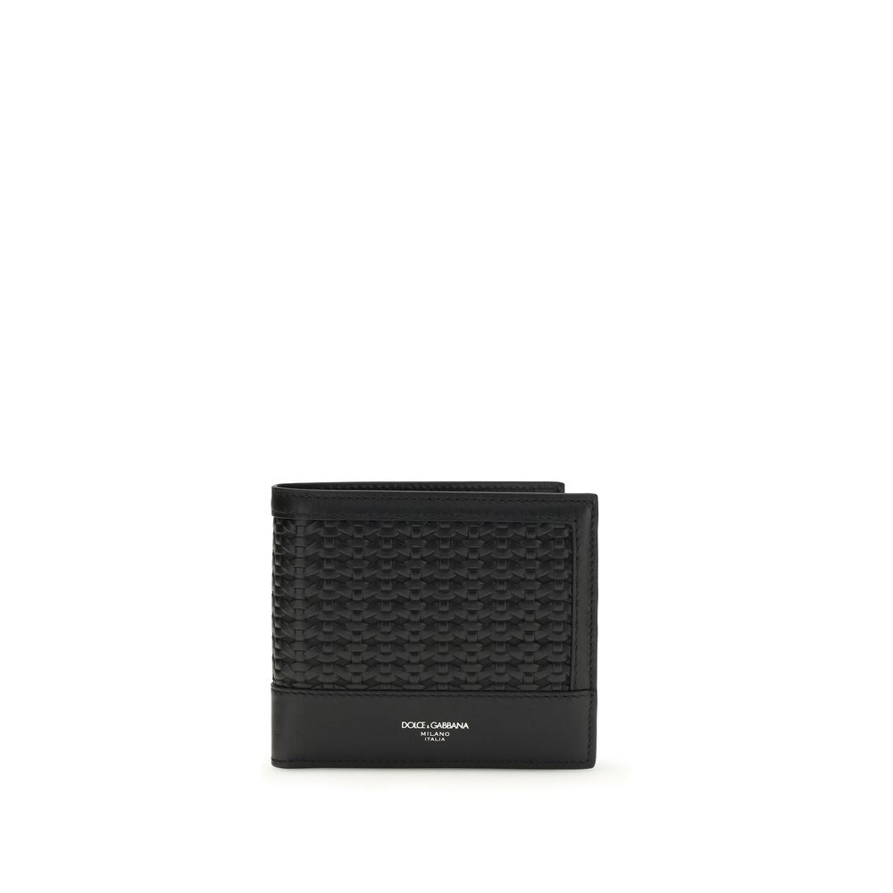 Dolce & Gabbana Black Calf Leather Bos Taurus Wallet Curated Luxury Accessories by Orvyn