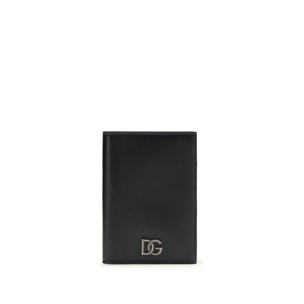 Dolce & Gabbana Black Calf Leather Bos Taurus Wallet Curated Luxury Accessories by Orvyn