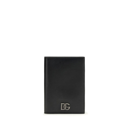 Dolce & Gabbana Black Calf Leather Bos Taurus Wallet Curated Luxury Accessories by Orvyn