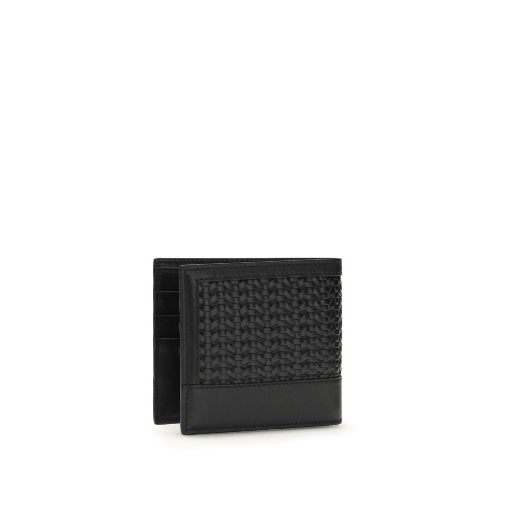 Dolce & Gabbana Black Calf Leather Bos Taurus Wallet Curated Luxury Accessories by Orvyn