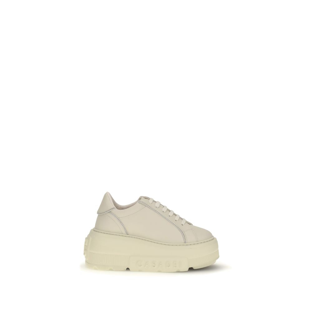 Casadei White Rubber Chunky Sneakers Curated Luxury Accessories by Orvyn