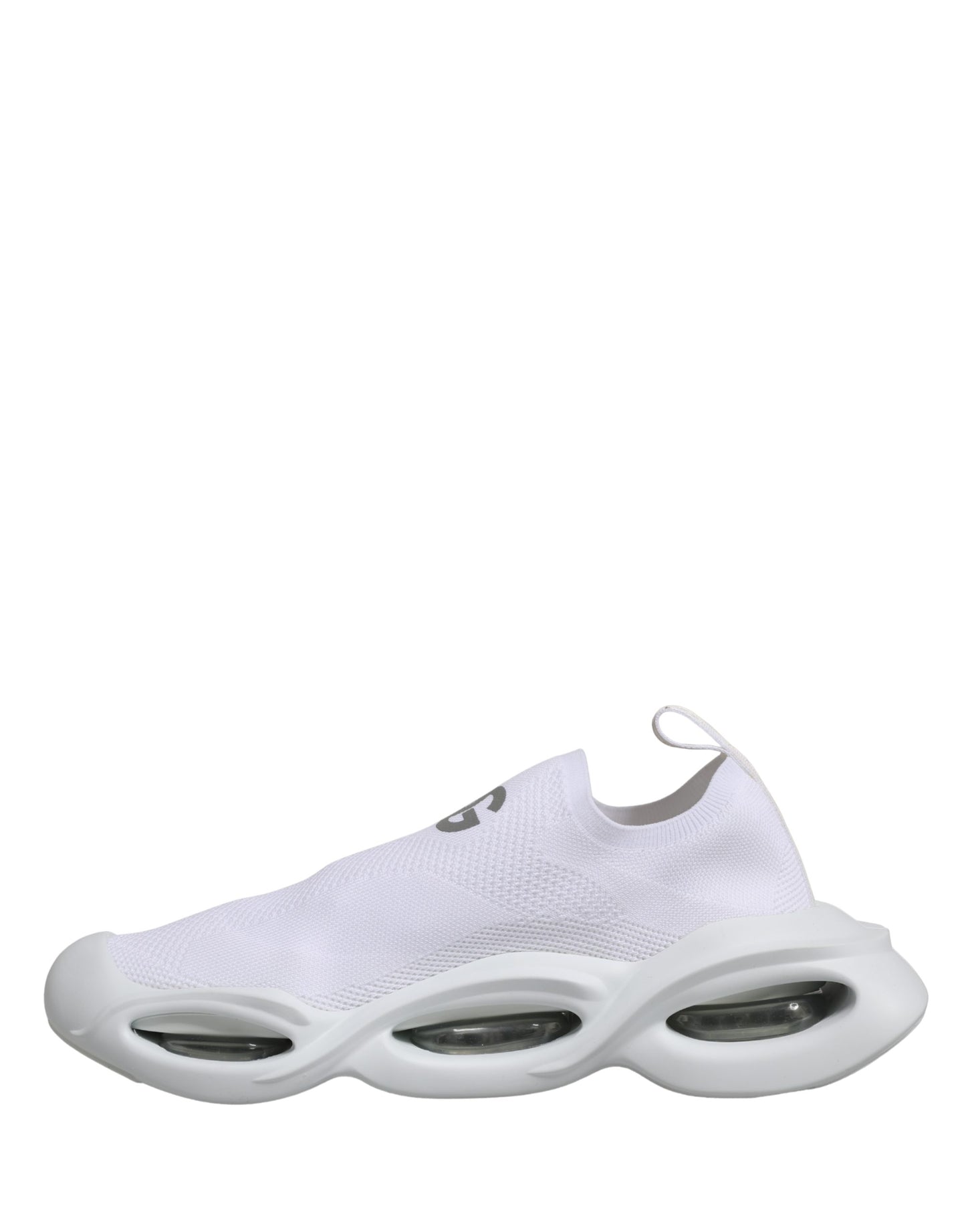 Dolce & Gabbana White Slip On Wave Low Top Sneakers Shoes Curated Luxury Accessories by Orvyn