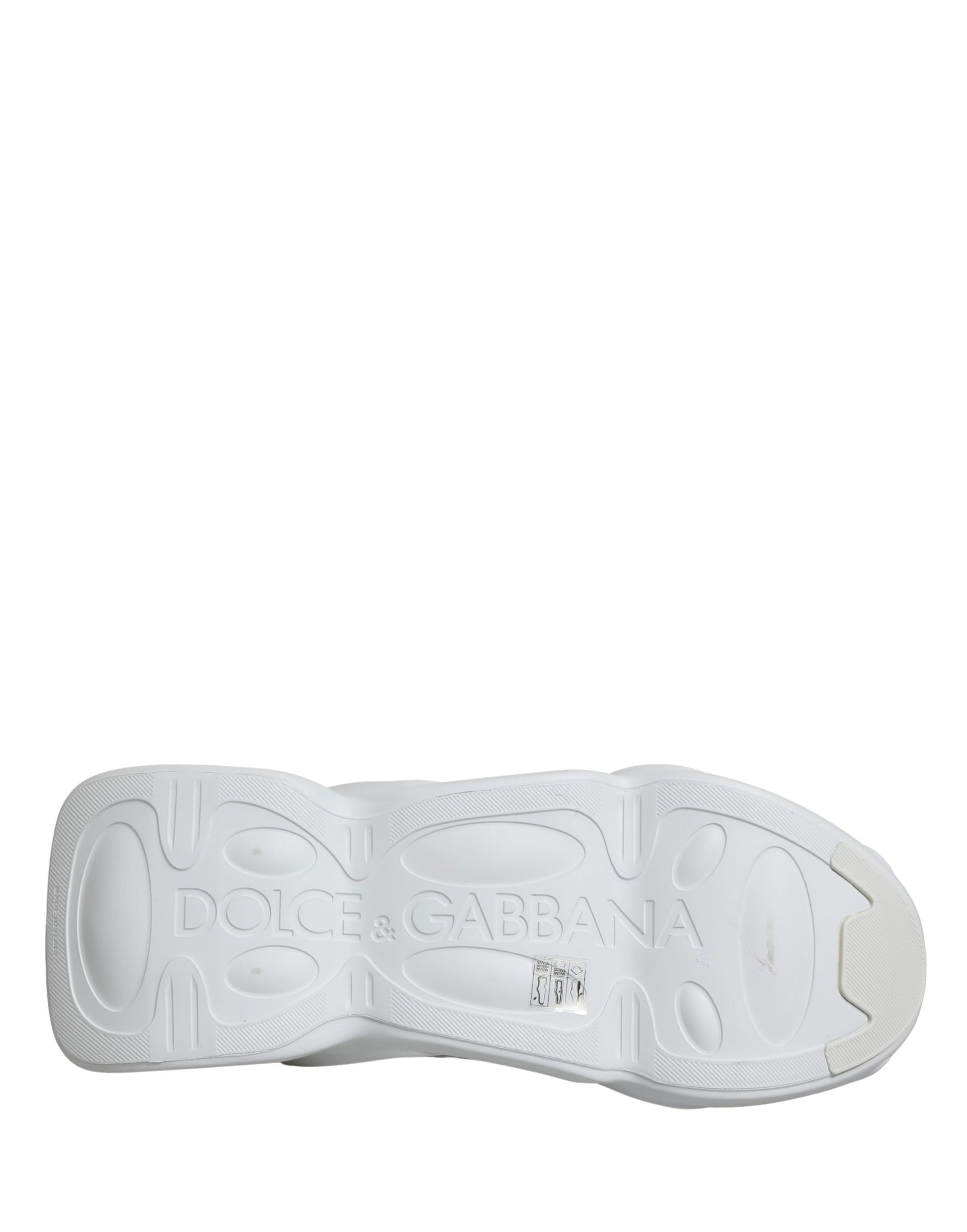 Dolce & Gabbana White Slip On Wave Low Top Sneakers Shoes Curated Luxury Accessories by Orvyn