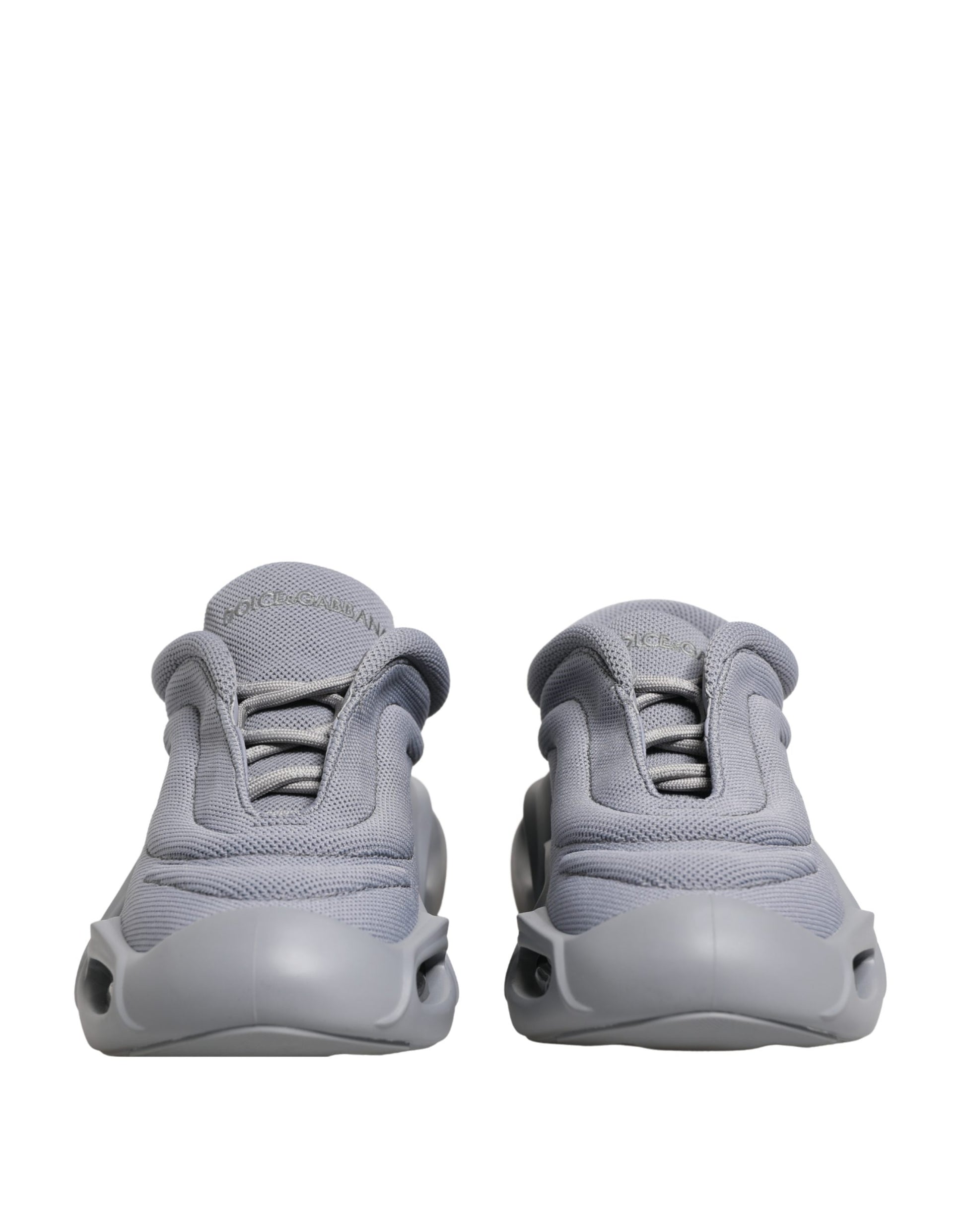 Dolce & Gabbana Gray Slip On Wave Low Top Sneakers Curated Luxury Accessories by Orvyn
