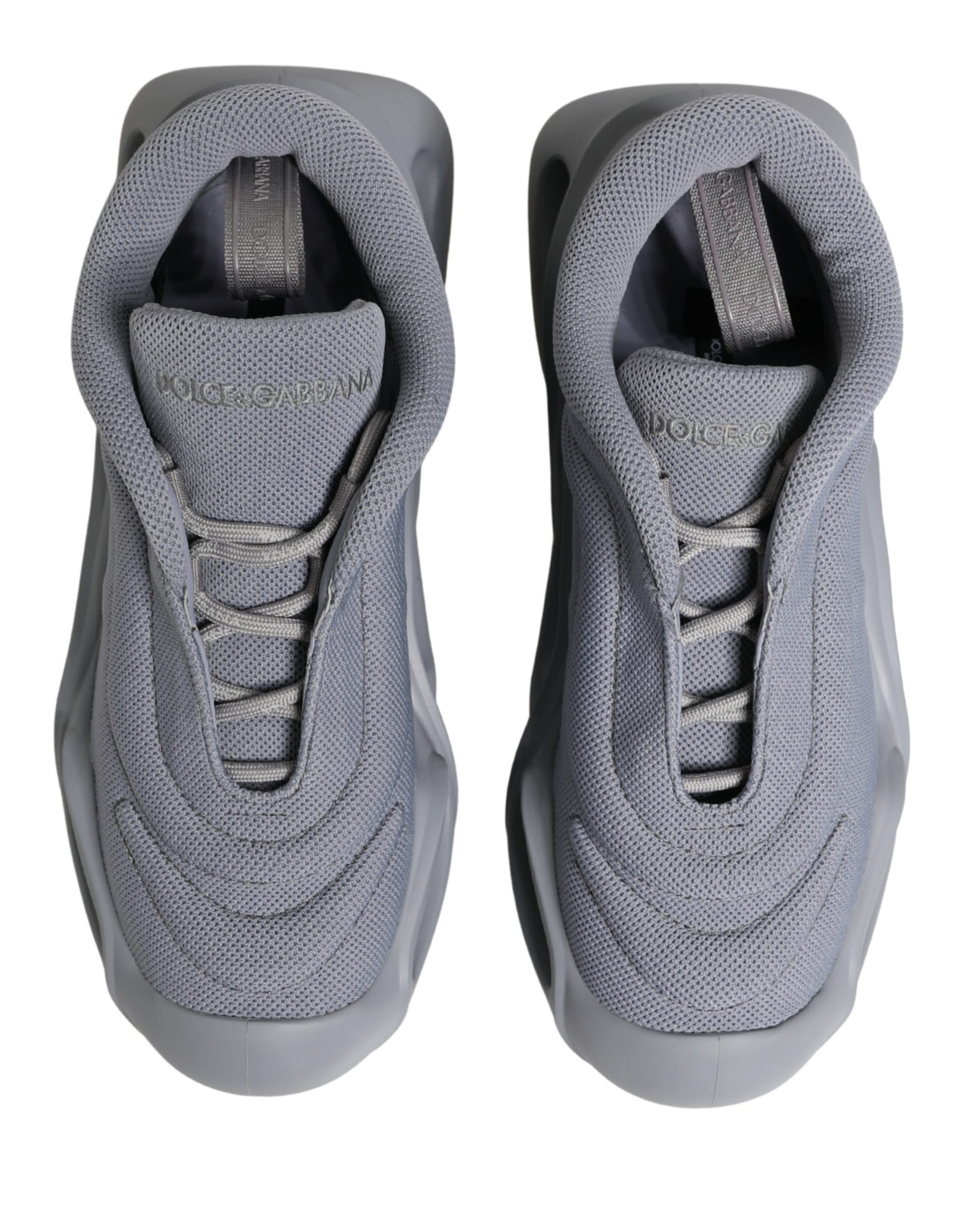 Dolce & Gabbana Gray Slip On Wave Low Top Sneakers Curated Luxury Accessories by Orvyn