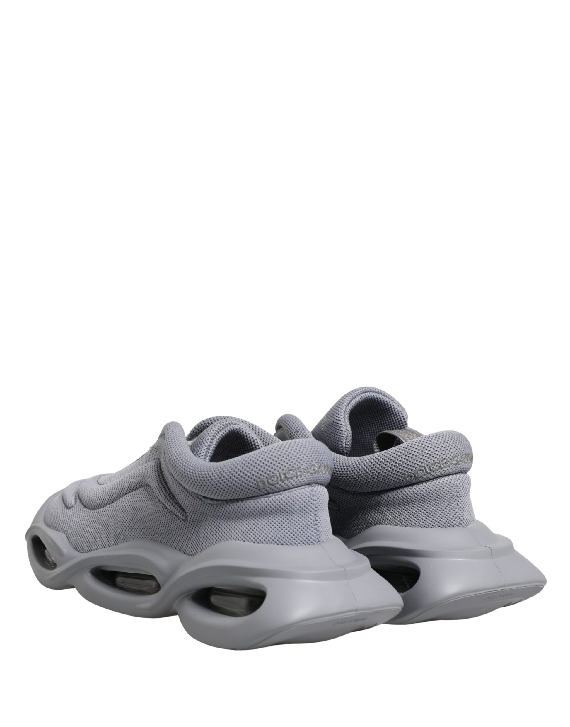 Dolce & Gabbana Gray Slip On Wave Low Top Sneakers Curated Luxury Accessories by Orvyn