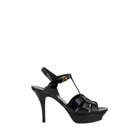 Saint Laurent Black Tribute Sandal