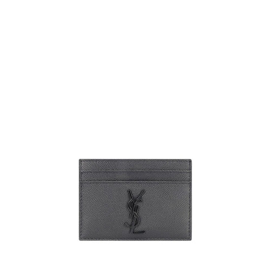 Saint Laurent Gray Calf Leather Bos Taurus Wallet Curated Luxury Accessories by Orvyn
