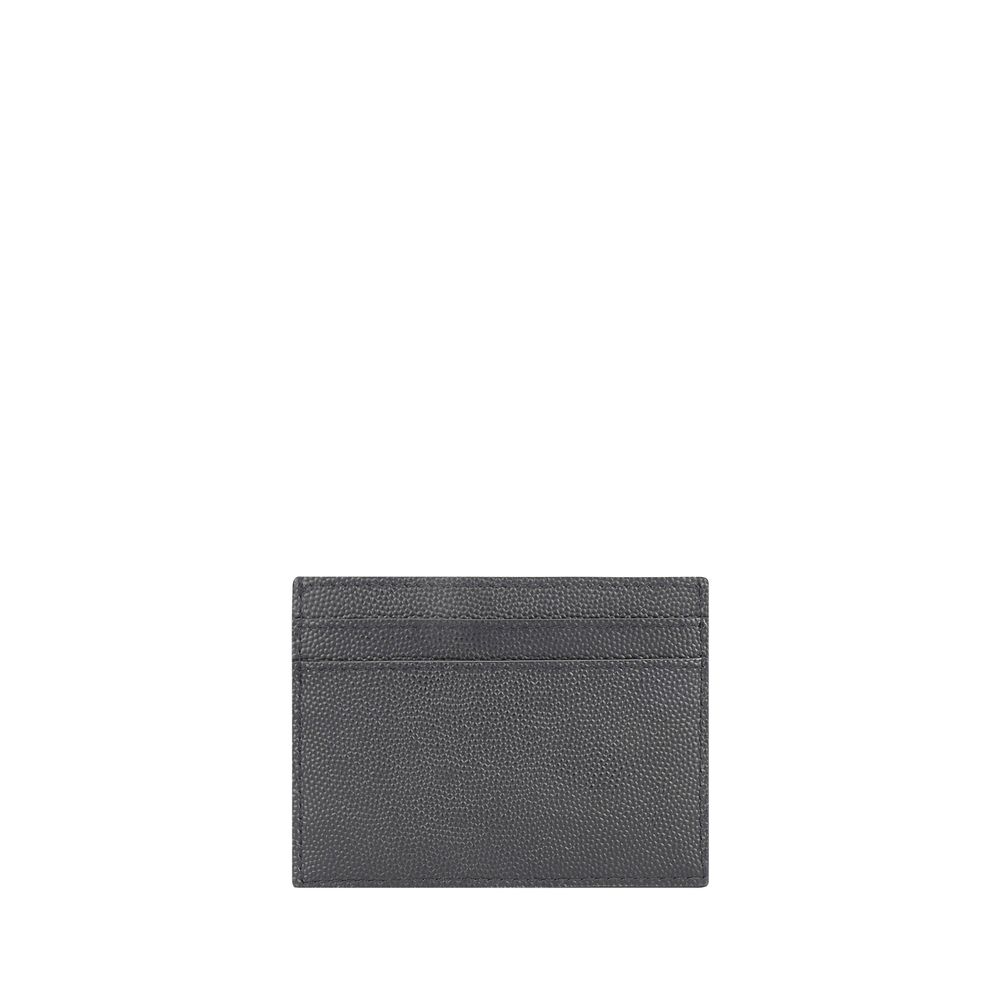 Saint Laurent Gray Calf Leather Bos Taurus Wallet Curated Luxury Accessories by Orvyn
