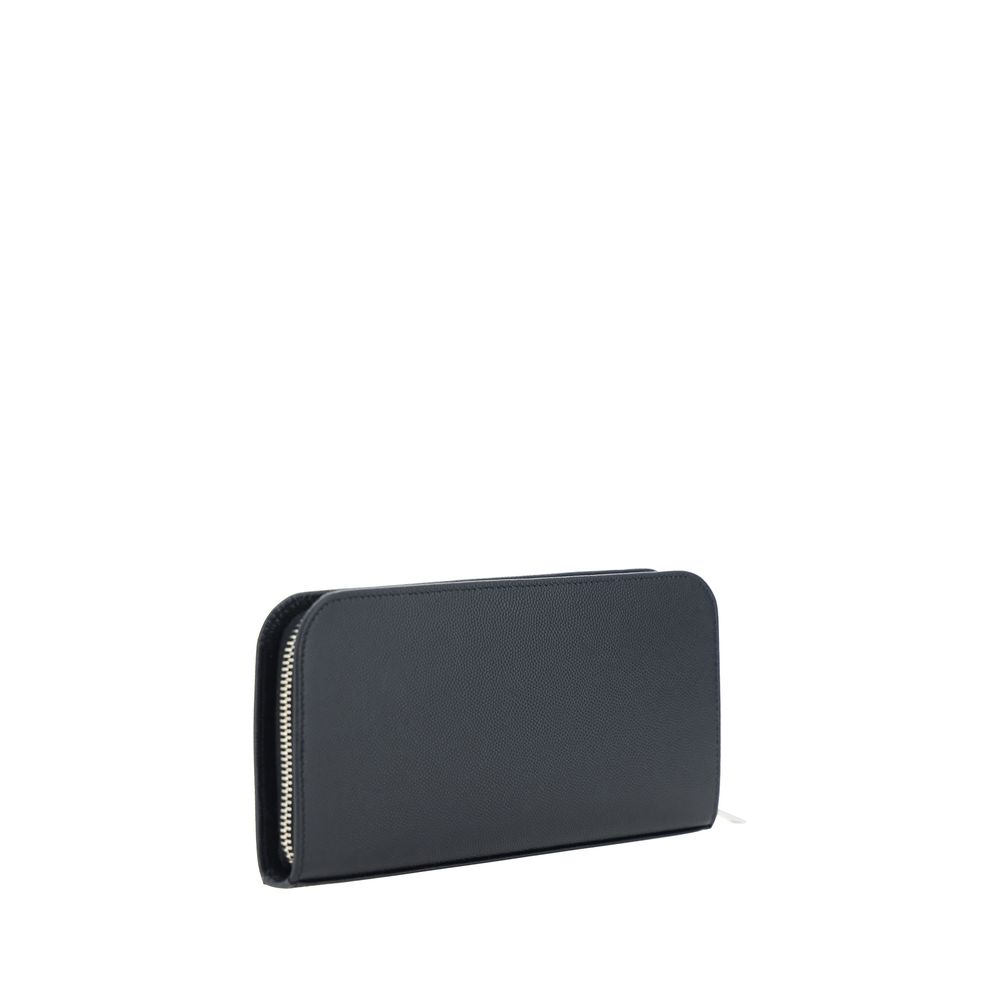 Saint Laurent Black Calf Leather Bos Taurus Wallet Curated Luxury Accessories by Orvyn