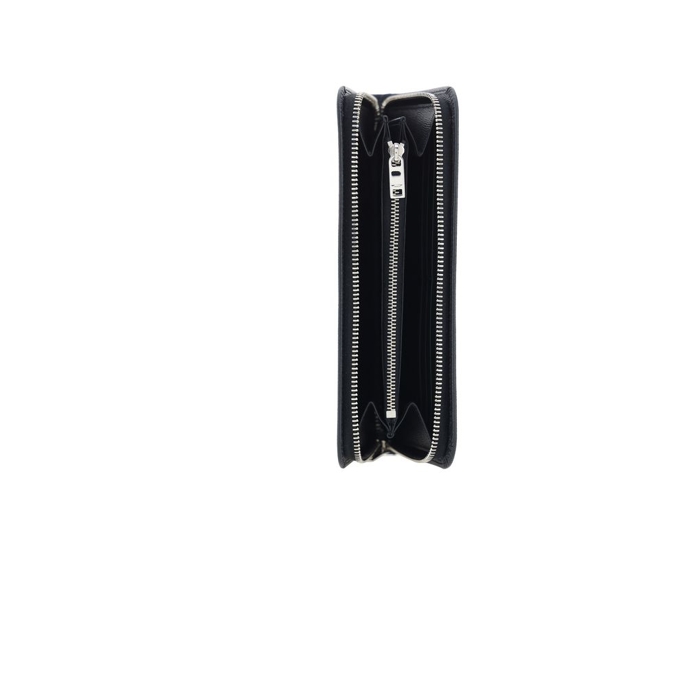 Saint Laurent Black Calf Leather Bos Taurus Wallet Curated Luxury Accessories by Orvyn