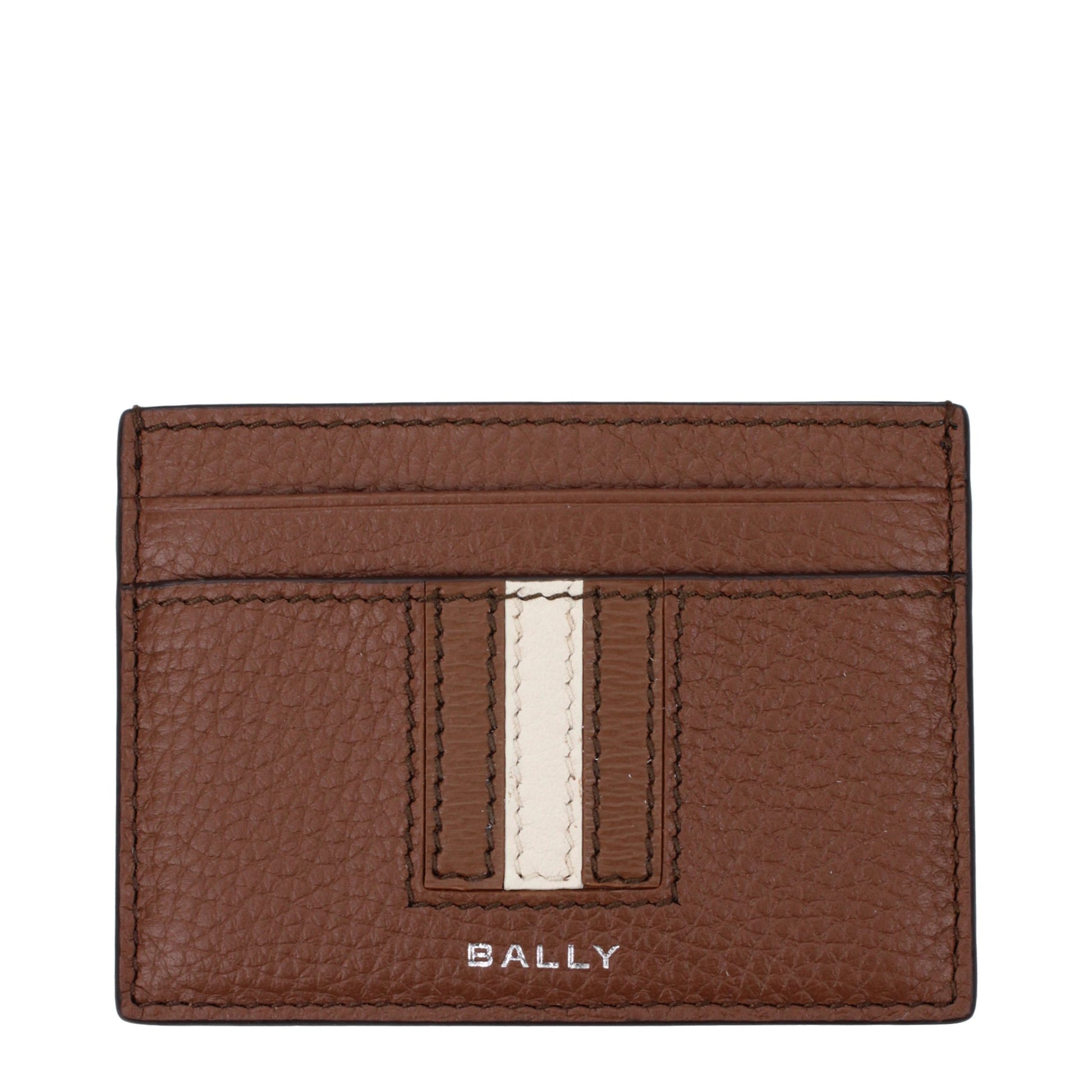 Bally Brown Leather Cardholder Curated Luxury Accessories by Orvyn