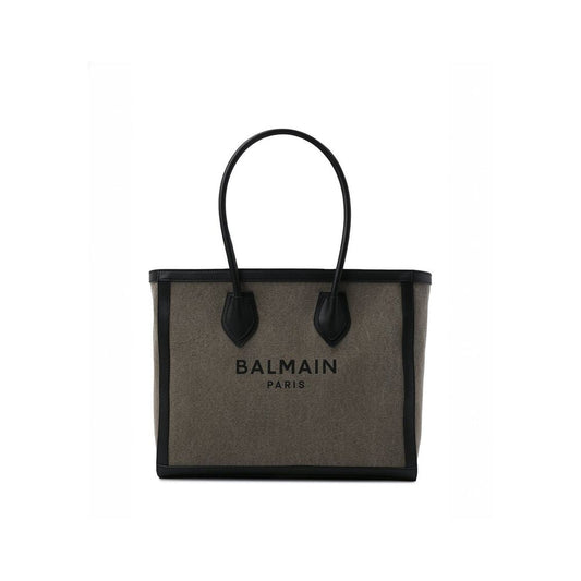 Balmain Bicolor Cotton Tote Bag Curated Luxury Accessories by Orvyn
