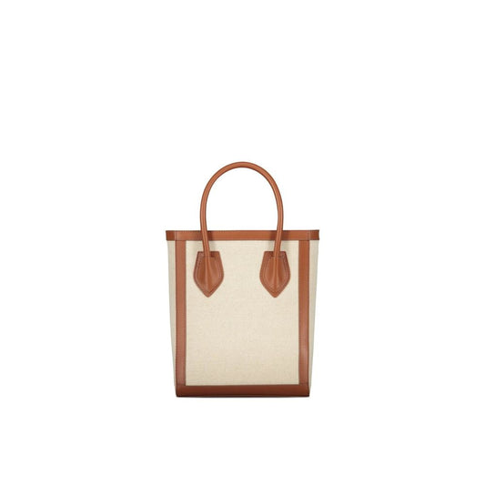 Balmain Brown Cotton Tote Bag Curated Luxury Accessories by Orvyn