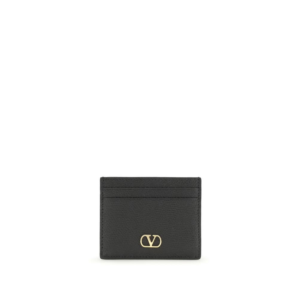 Valentino Garavani Black Calf Leather Bos Taurus Wallet Curated Luxury Accessories by Orvyn