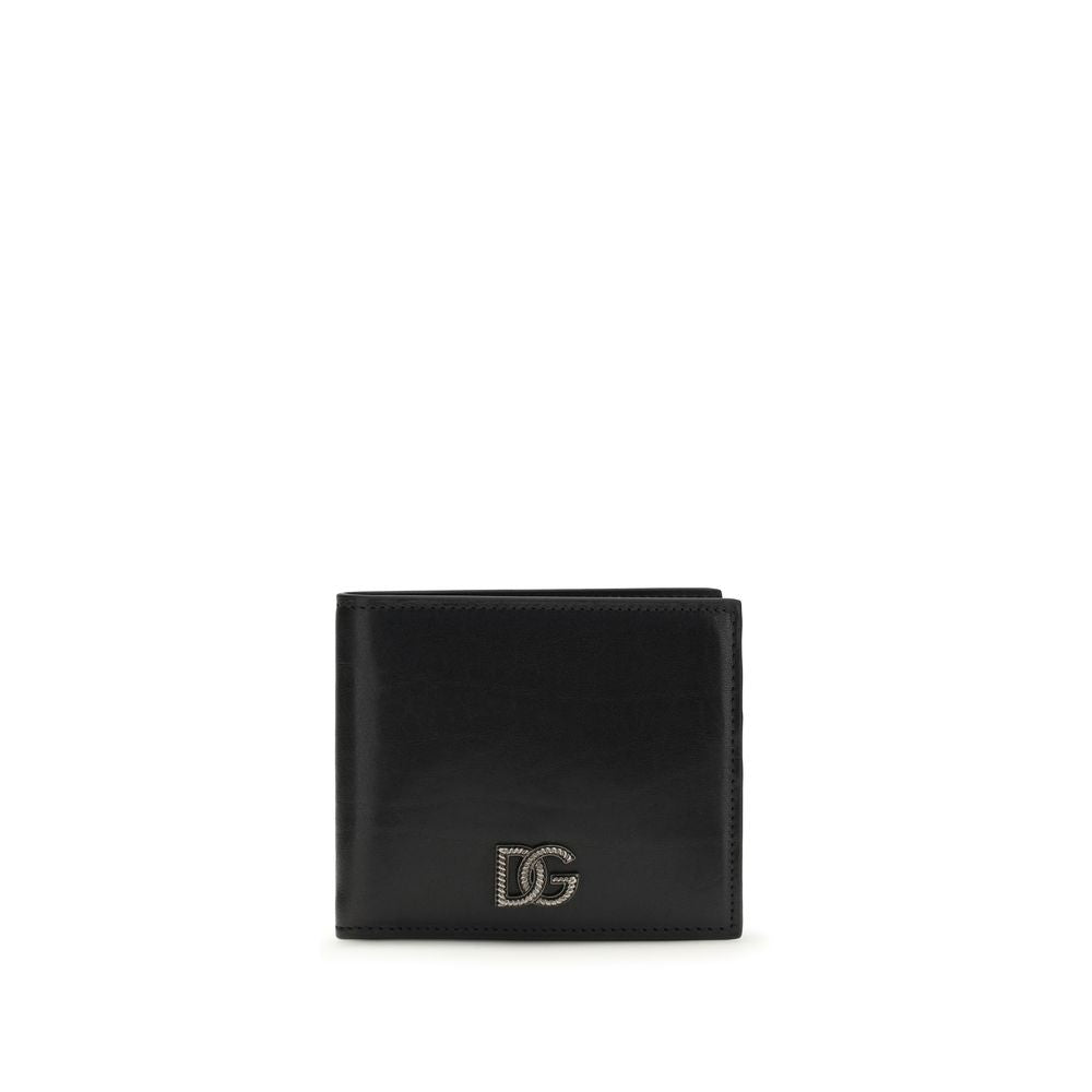 Dolce & Gabbana Black Calf Leather Bos Taurus Wallet Curated Luxury Accessories by Orvyn