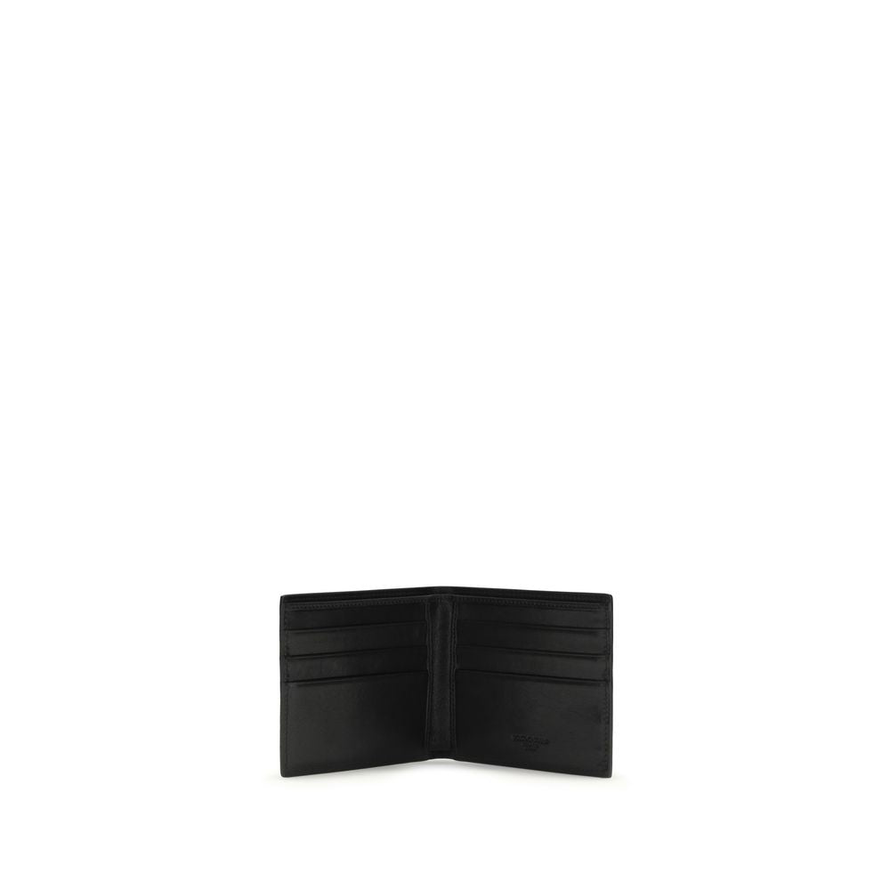 Dolce & Gabbana Black Calf Leather Bos Taurus Wallet Curated Luxury Accessories by Orvyn
