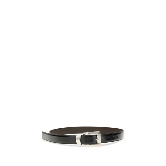 Versace Black Calf Leather Bos Taurus Regular Belt Curated Luxury Accessories by Orvyn