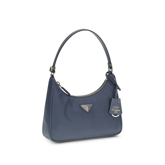 Prada Blue Recycled Polyamide Shoulder Bag Curated Luxury Accessories by Orvyn