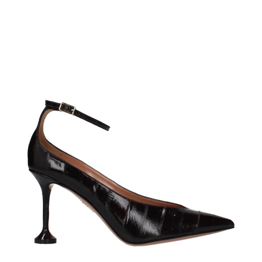 Aquazzura Brown Leather Pumps Curated Luxury Accessories by Orvyn