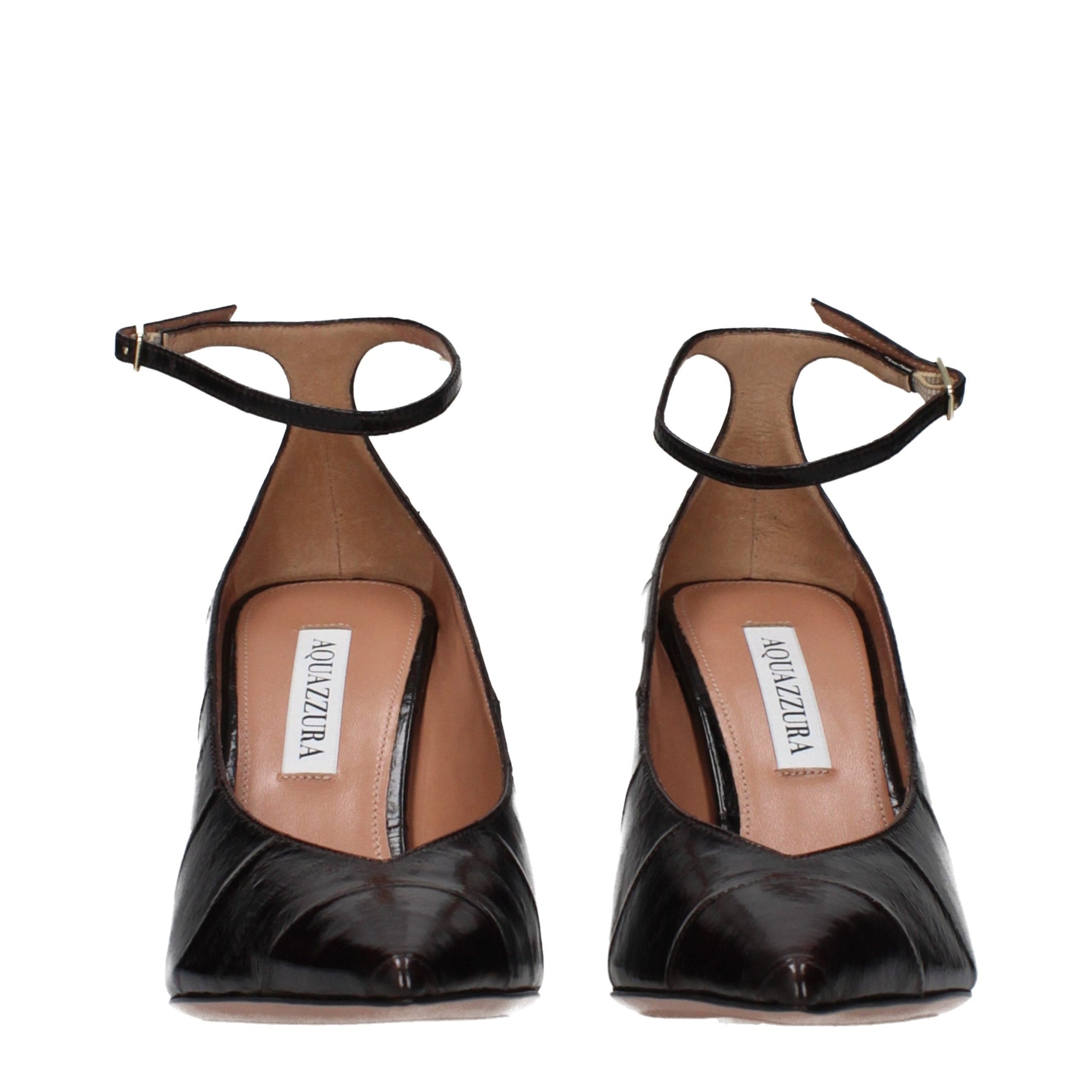 Aquazzura Brown Leather Pumps Curated Luxury Accessories by Orvyn
