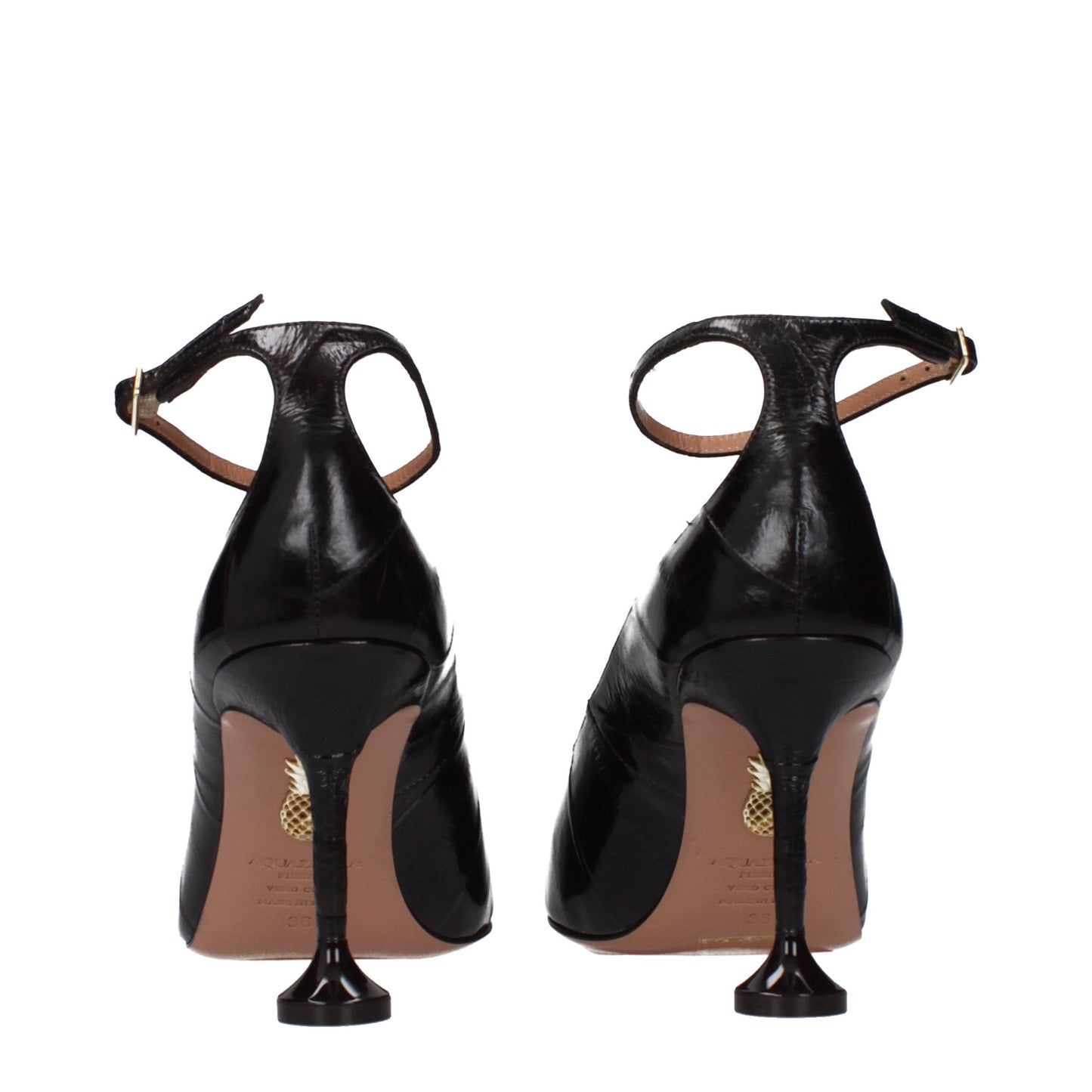 Aquazzura Brown Leather Pumps Curated Luxury Accessories by Orvyn